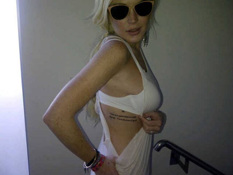 Tatuaże gwiazd: Lindsay Lohan, fot. East News