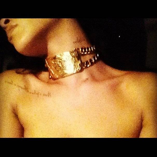 Tatuaże gwiazd: Rihanna, fot. instagram