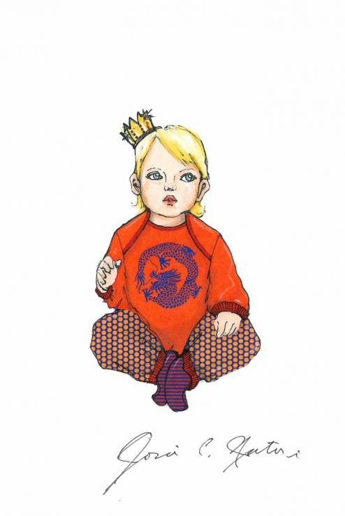 Upominki dla małego księcia od projektantów: piżama jednoczęściowa, Josie Natori