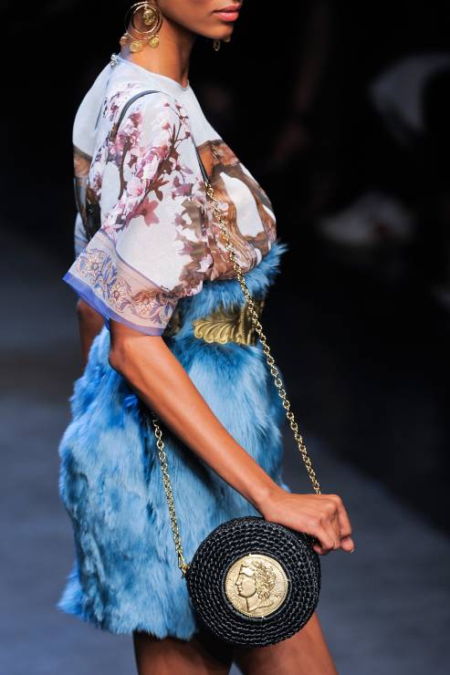 Buty, torebki i dodatki z pokazu Dolce & Gabbana SS14