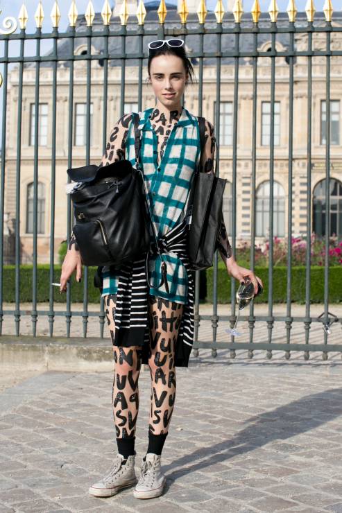 Street fashion: top modelki w Paryżu