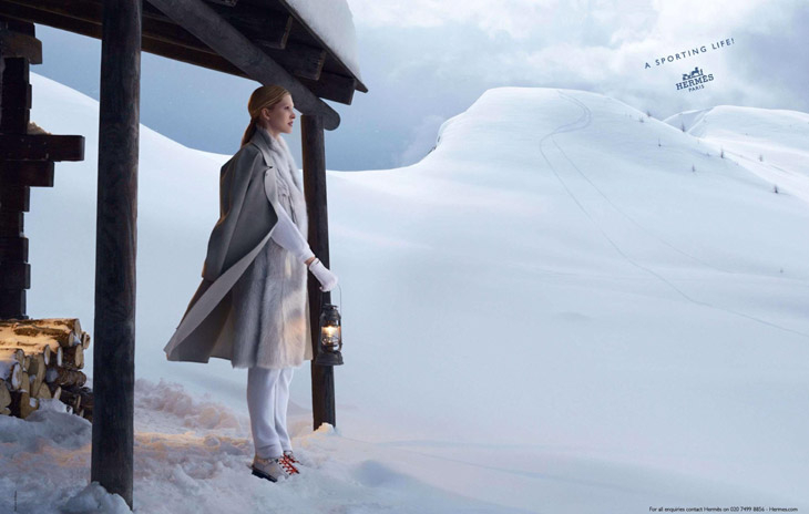 Hermès na stoku - piękna kampania w stylu retro jesień-zima 2013