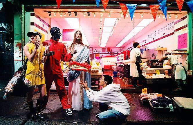 David LaChapelle, Jesus Is My Homeboy: Intervention, 2003 Chromogenic Print, © David LaChapelle