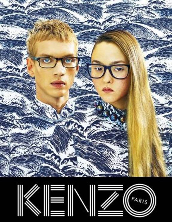 Devon Aoki i Paul Boche w kampanii Kenzo wiosna-lato 2014