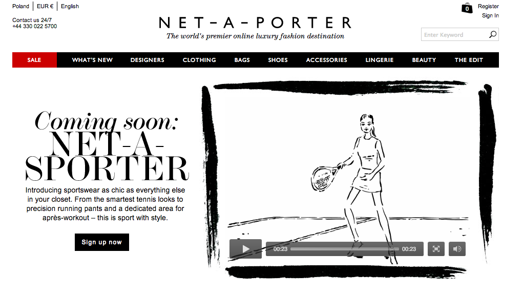 Net-a-Sporter = sport + luksus