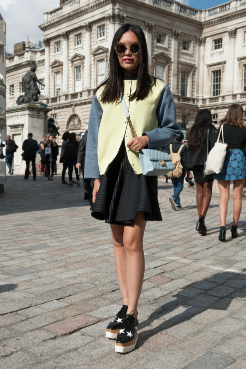 Street fashion: London Fashion Week wiosna-lato 2015