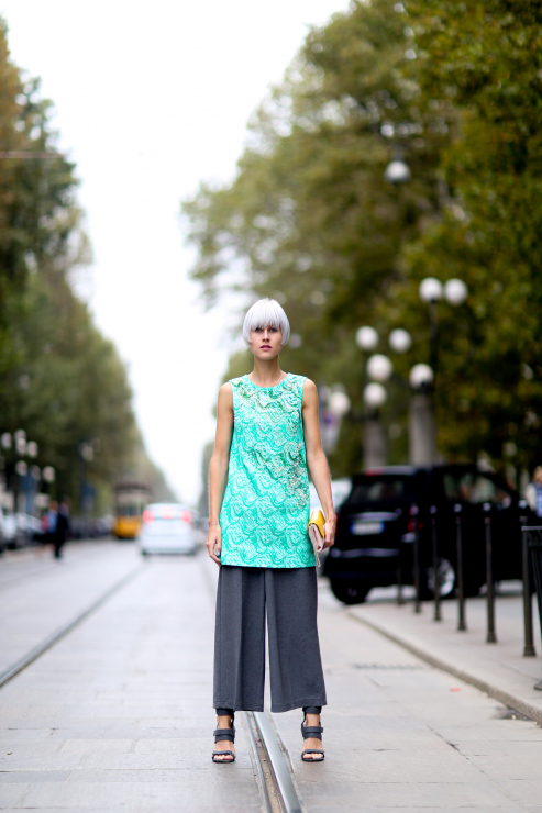 Street fashion: Milan Fashion Week wiosna-lato 2015