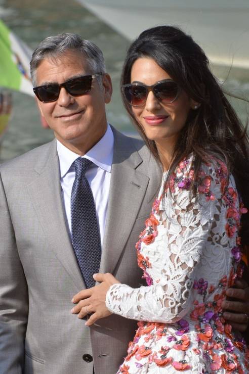 George Clooney i Amal Alamuddin już po ślubie