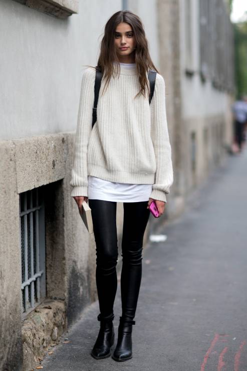 Street fashion: swetry na jesień