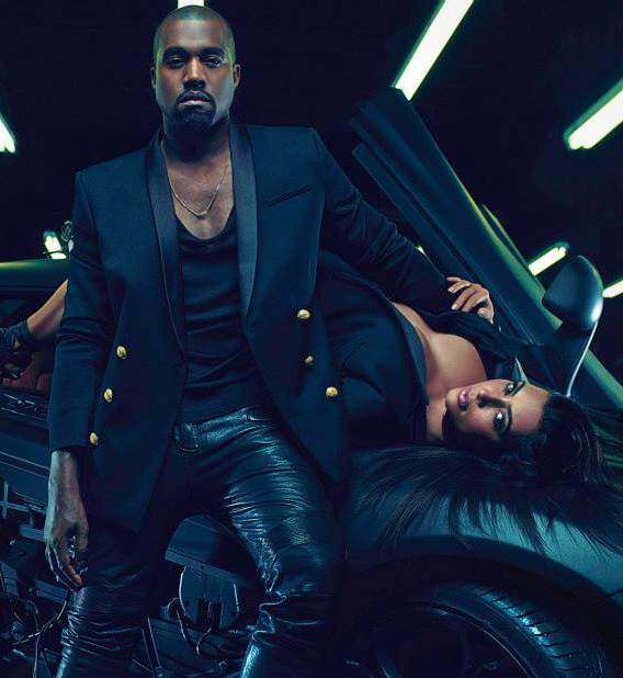 Kanye West i Kim Kardashian w kampanii Balmain wiosna-lato 2015
