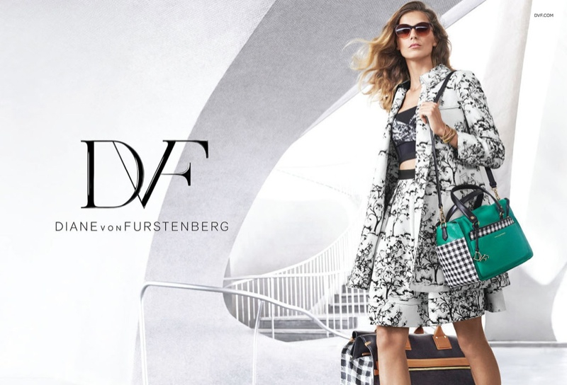 Daria Werbowy w kampanii Diane von Furstenberg wiosna-lato 2015