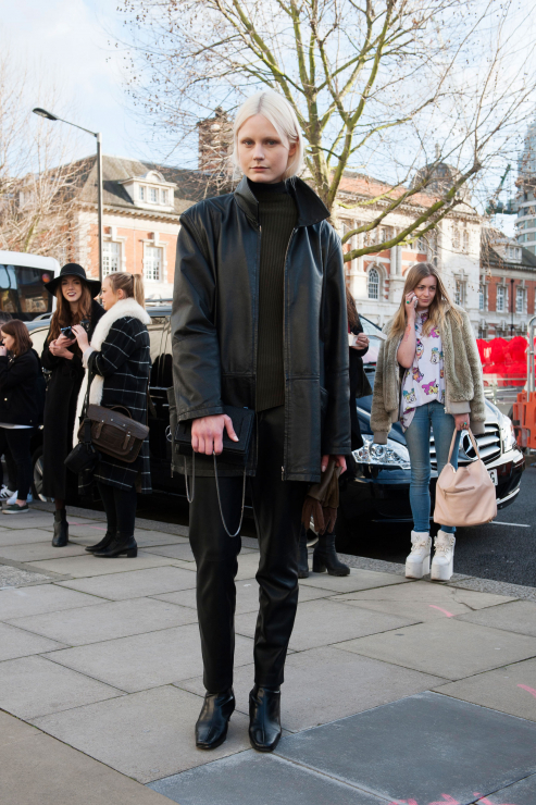 Street fashion: modelki off duty w Londynie
