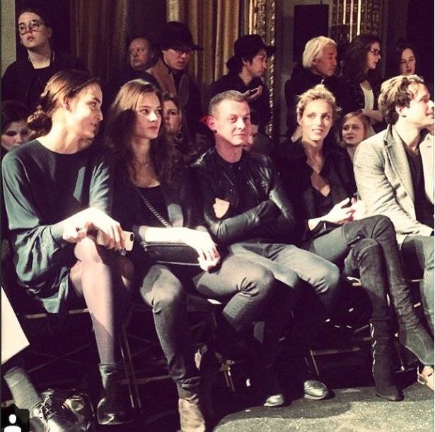Front row na pokazie Gosi Baczyńskiej, https://instagram.com/anja_rubik