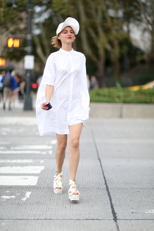 Modne sukienki wiosna lato 2015 - street fashion