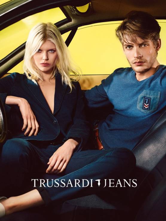 Ola Rudnicka w kampanii Tru Trussardi & Trussardi Jeans w-l 2015