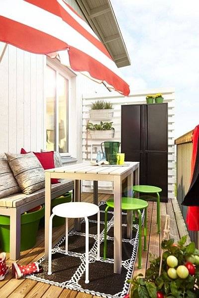 Zielone balkony Ikea