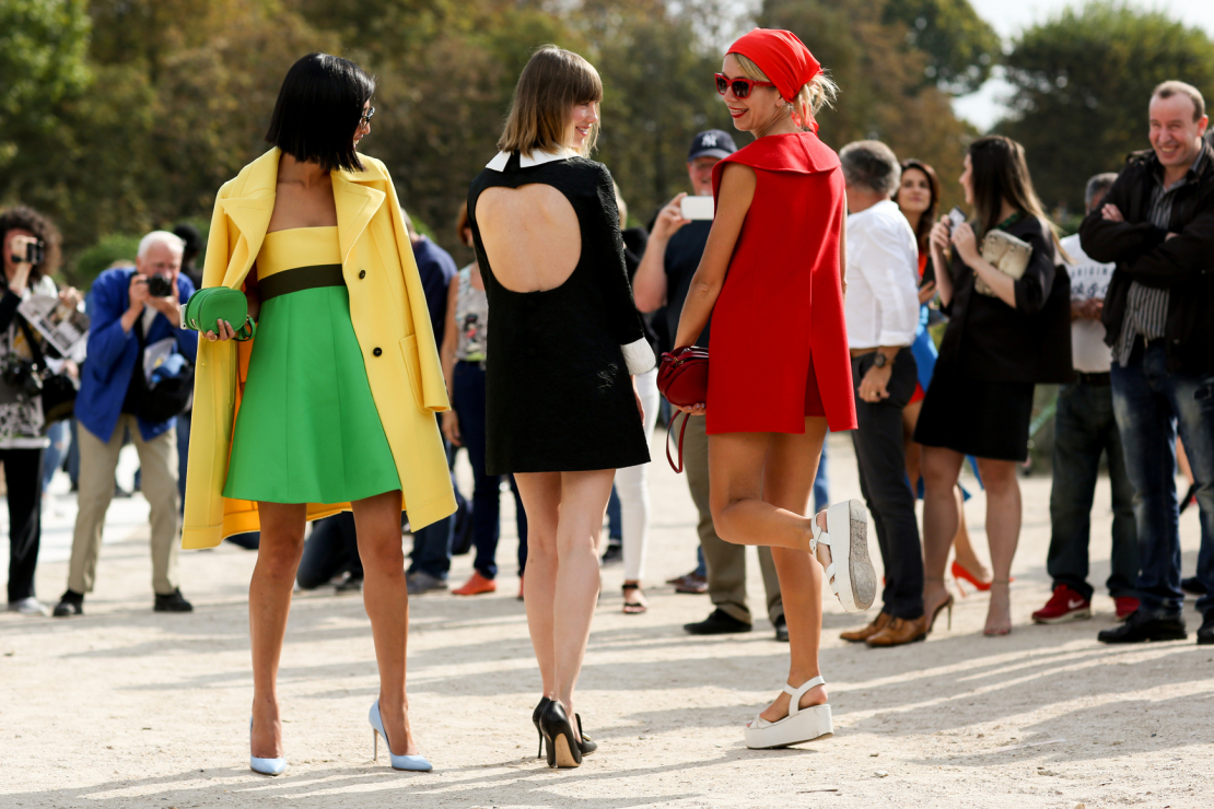 Street fashion wiosna-lato 2015: kolor żółty