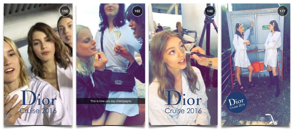 Dior Snapchat Live Feed podczas Cruise 2016