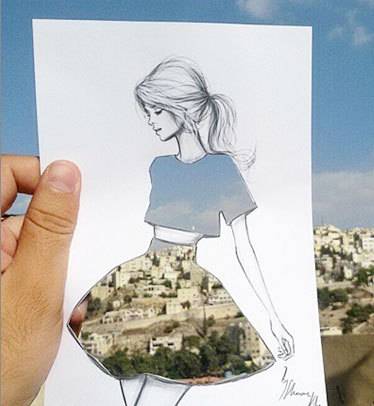 Shamekh Al-Bluwi i jego ilustracje mody