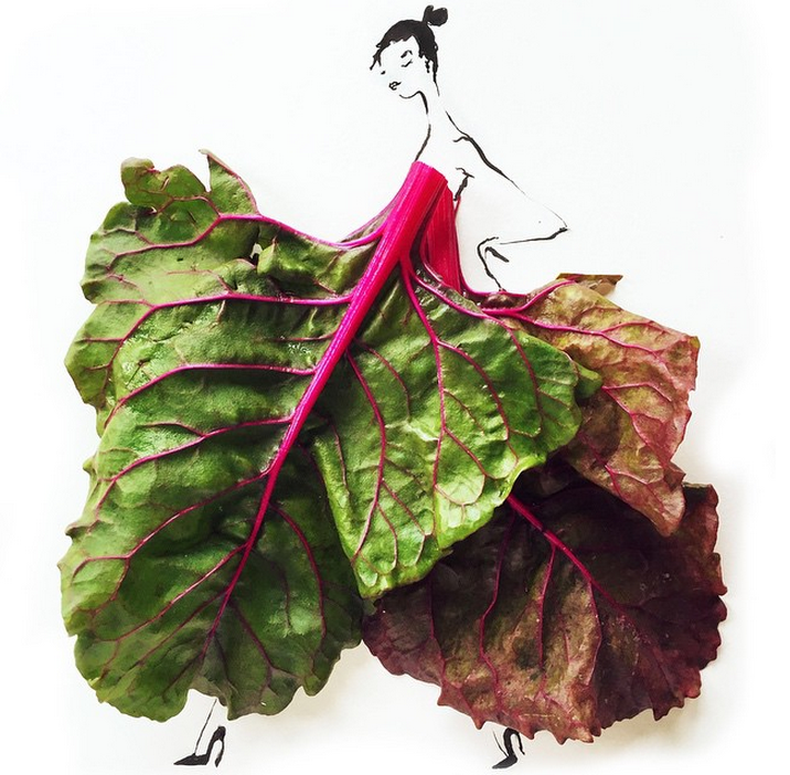 Ilustracje Gretchen Röehrs inspirowane modą i... jedzeniem!
