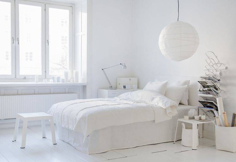 Biała sypialnia - sny spowite bielą