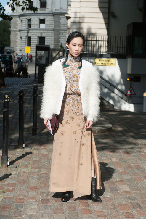 Street fashion na London Fashion Week