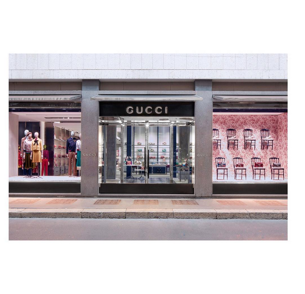 Nowy butik Gucci w Mediolanie