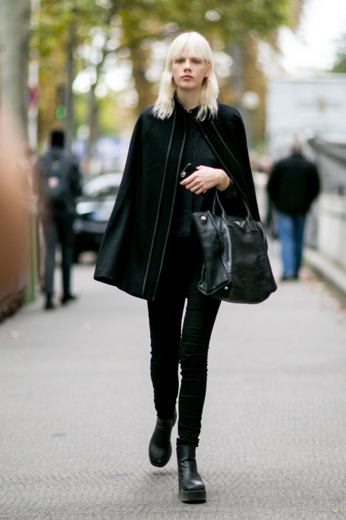 Street fashion: Modelki off duty w Paryżu
