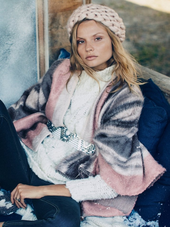 Magdalena Frąckowiak w katalogu Free People zima 2015