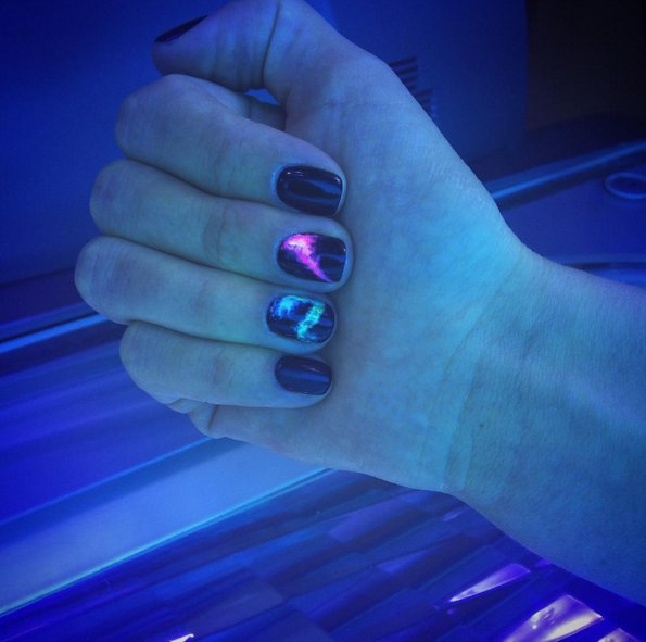 #manicure na Sylwestra 2015/2016, fot. instagram.com/vse_pyatki_krasnoyarska