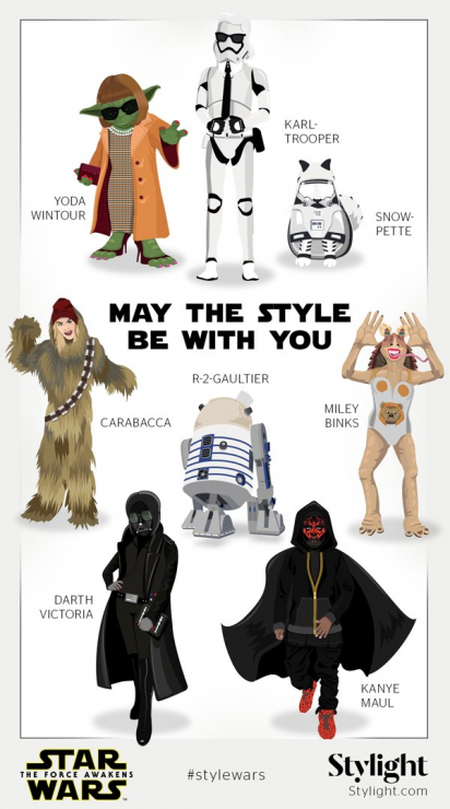"May The Style Be With You" - fashioniści jako bohaterowie Star Wars
