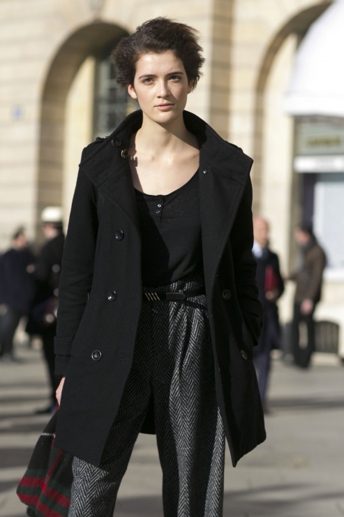 Street fashion: modelki off duty w Paryżu
