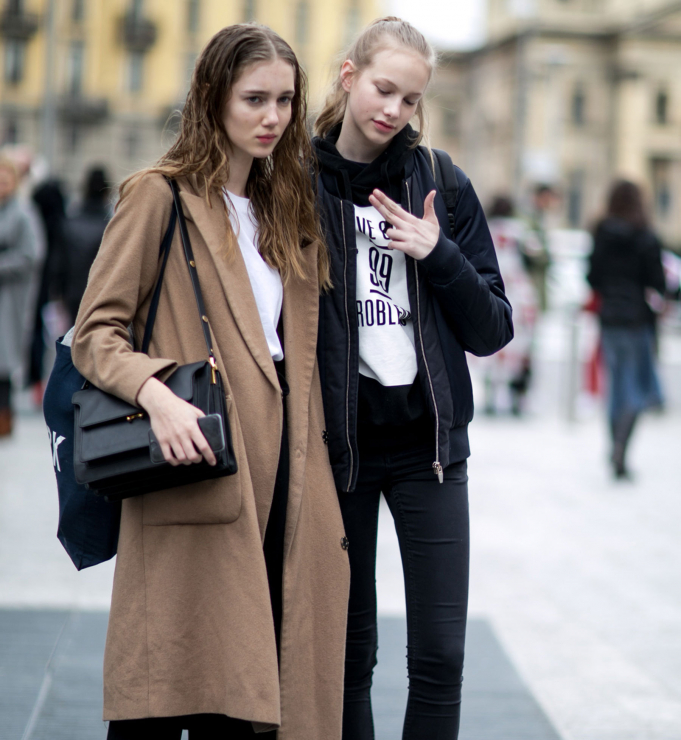Street fashion: modelki off duty na Milan Fashion Week j-z 2016/2017