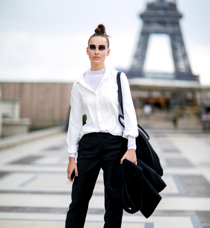 Street fashion: modelki off duty na Paris Fashion Week j-z 2016/2017