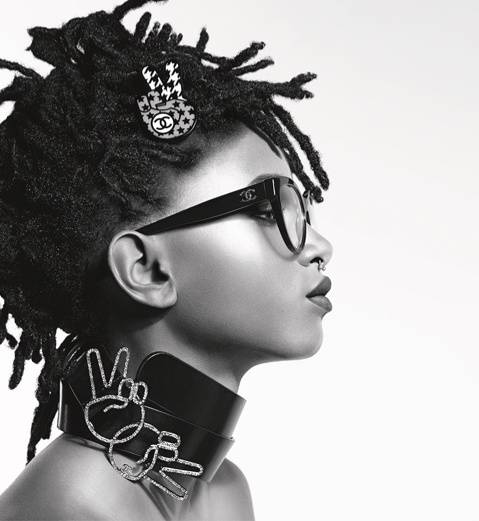 Willow Smith w kampanii Chanel Eyewear, fot. Karl Lagerfeld