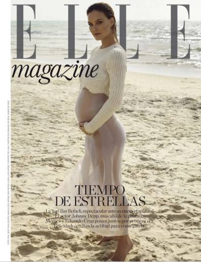 Bar Refaeli w ciąży w sesji dla ELLE Spain, 06.2016, fot. Eyal Nevo 