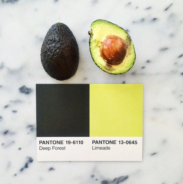 #pantoneposts - jaki kolor mają owoce i warzywa?