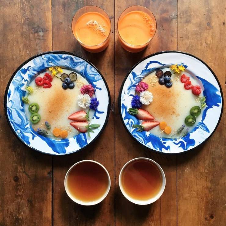Symetryczne śniadania z instagrama