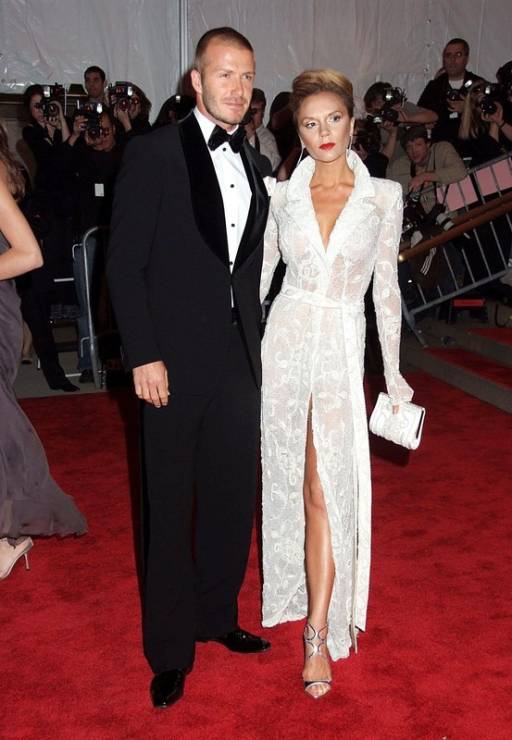 Victoria i David Beckhamowie, 2008 rok, fot. East News