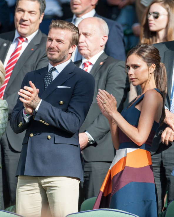 Victoria i David Beckhamowie, 2014 rok, fot. East News