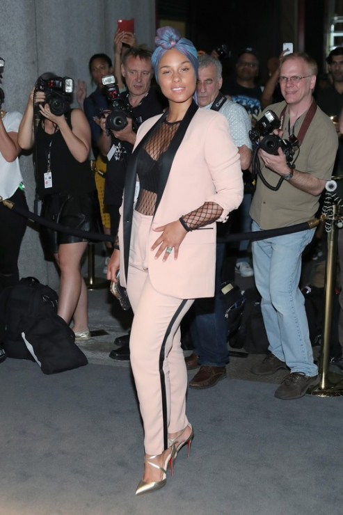 Alicia Keys na New York Fashion Week 