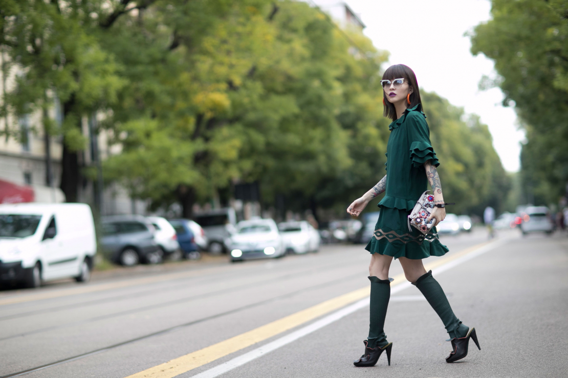 Street fashion: Milan Fashion Week wiosna-lato 2017