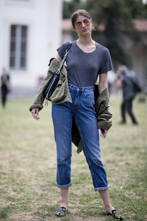 Street fashion: modelki off duty na Milan Fashion Week SS17