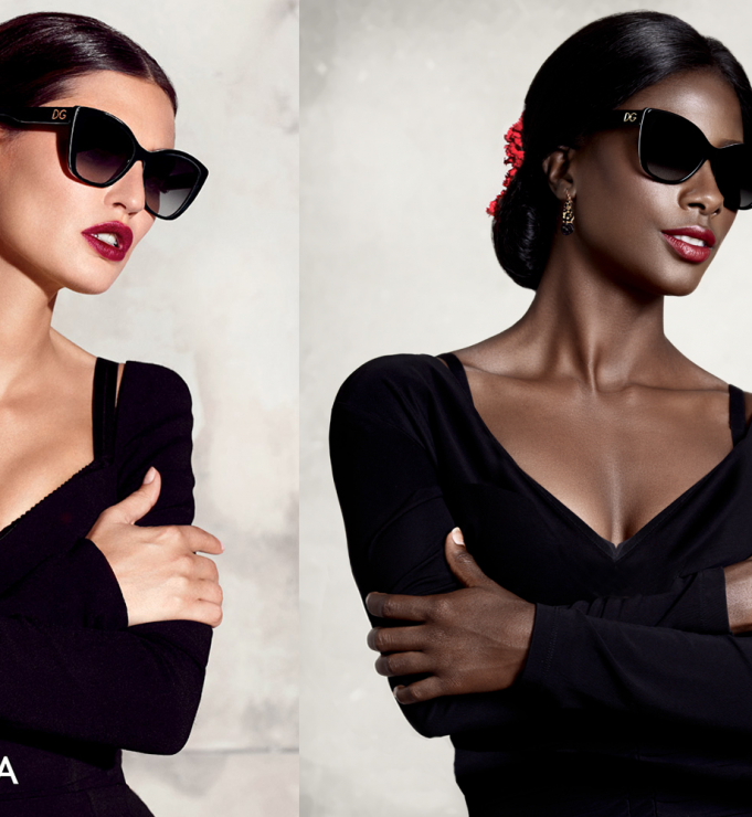 Ciemnoskóra modelka odtwarza kampanie znanych domów mody