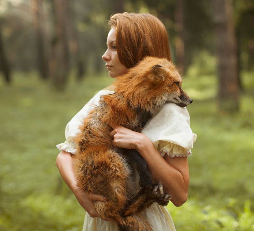 Katerina Plotnikova, baśniowe zdjęcia z dzikimi zwierzętami