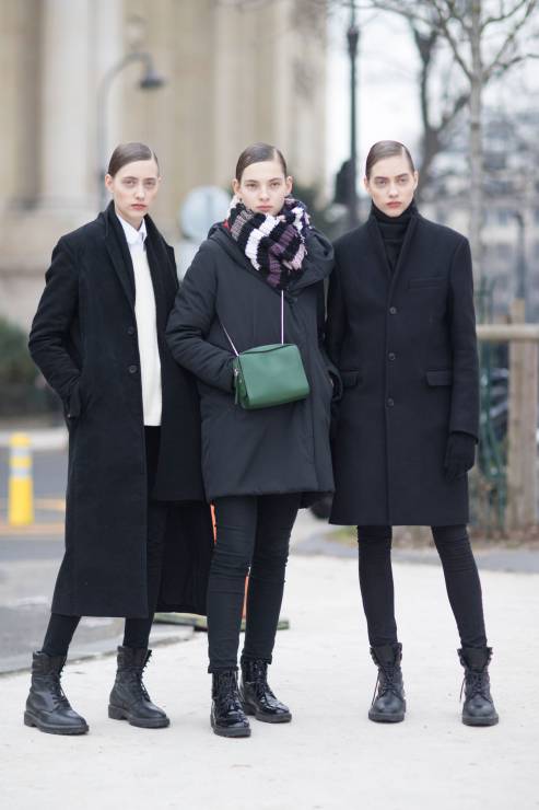 Street fashion: modelki off duty na Paris Fashion Week haute couture SS17