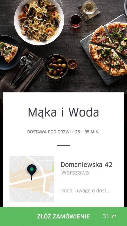 Uber Eats w Warszawie