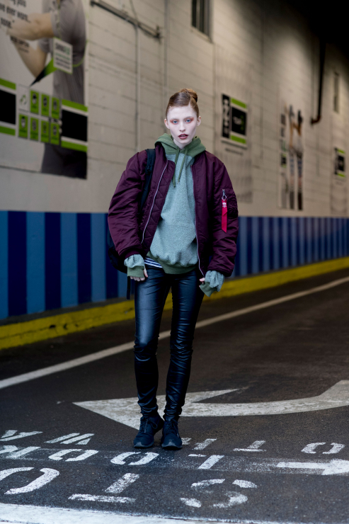 Street fashion: modelki off duty na New York Fashion Week AW17