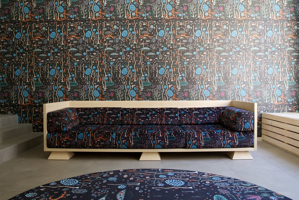 Sofa, kilim i dywan Klaus Haapaniemi & Co dla  Björk, fot. klaush