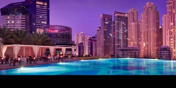 Dubaj, Zjednoczone Emiraty Arabskie: Address Marina Hotel - infinity pool